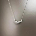Vintage Zircon wisteria flowerl necklace