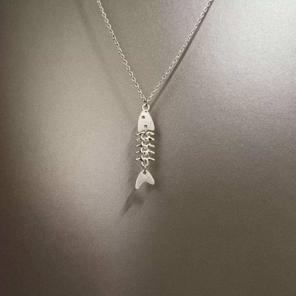 Vintage Small Fish Bones Necklace