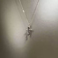 Vintage withered cross necklace