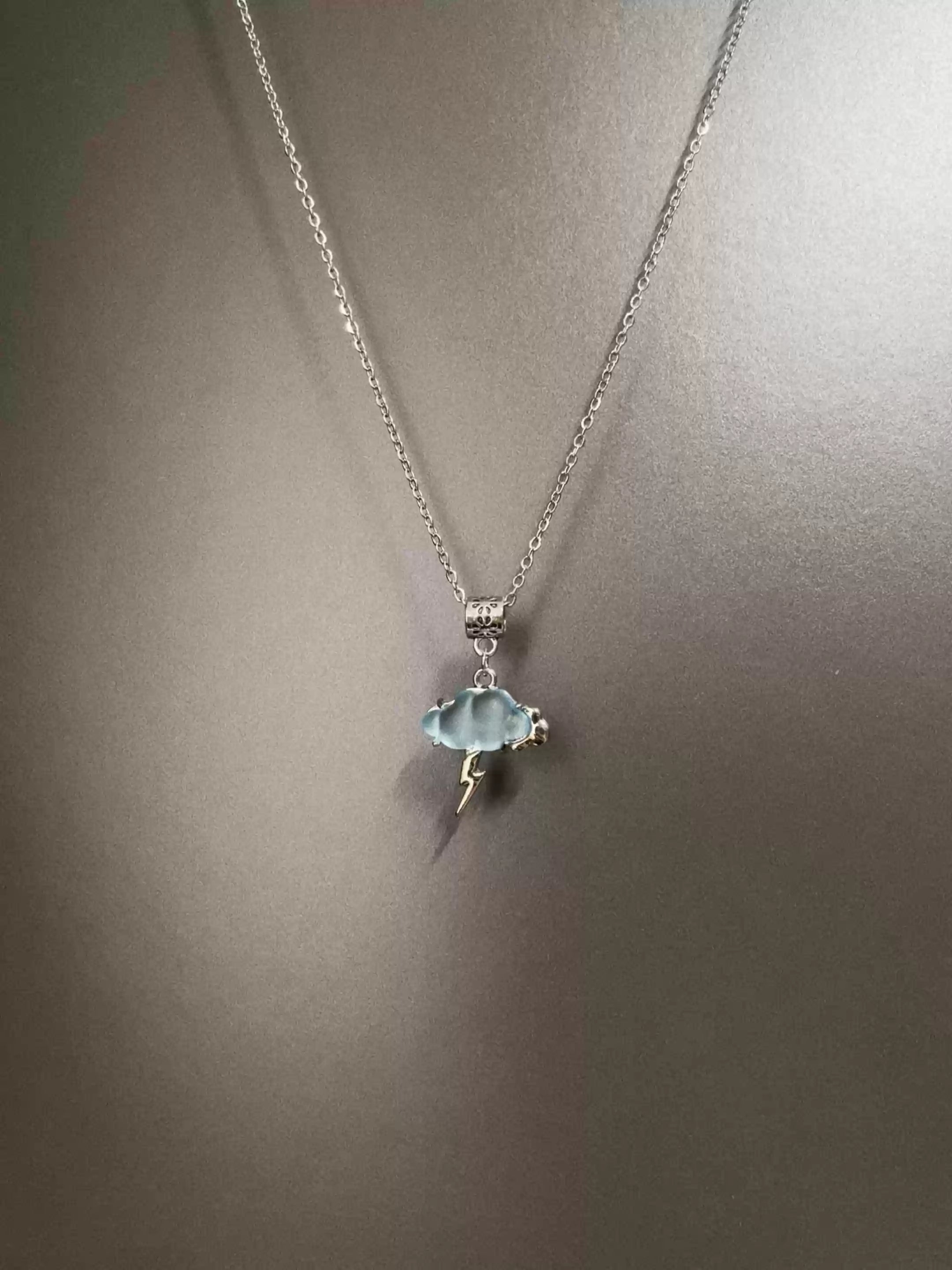 Vintage Storm Lightning Necklace