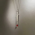 Vintage Red Water Droplets Necklace