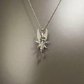 Vintage Grey Moonlight Wand Necklace